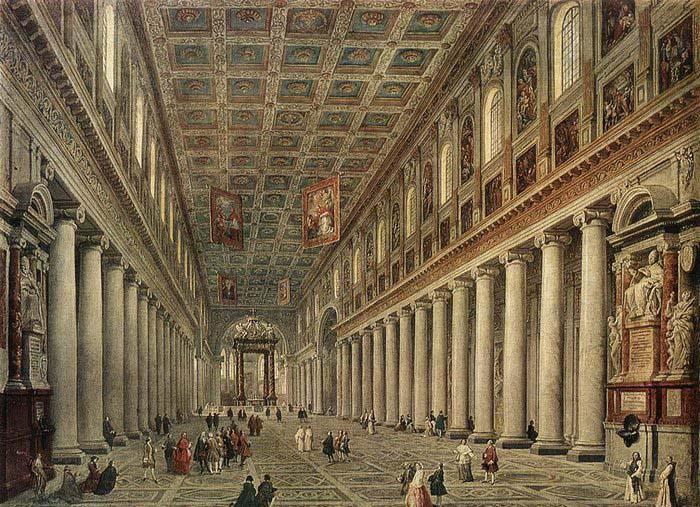 Giovanni Paolo Pannini Interior of the Santa Maria Maggiore in Rome